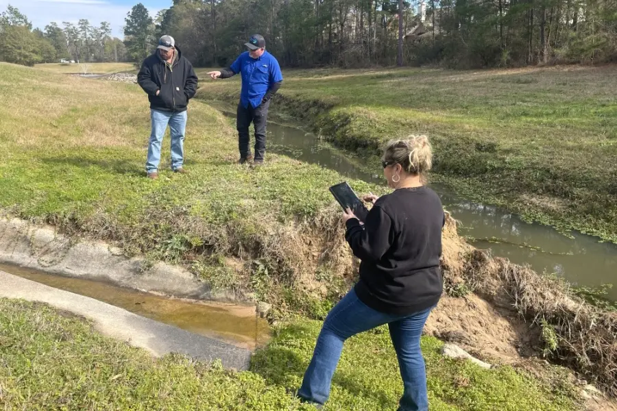 Comprehensive drainage assessment Memphis TN — professional drainage contractors evaluating yard water problems